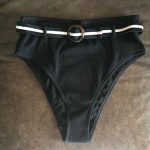 Top Shop high waist leg belted bikini NWT
